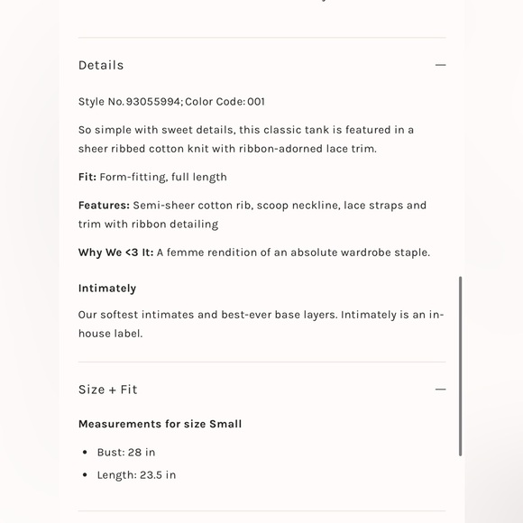 Free People Intimately Only You Tank Top - Picture 2 of 5